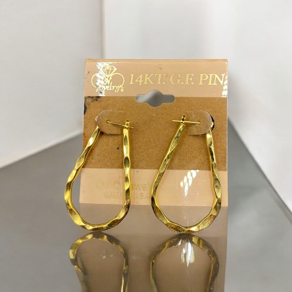 14KT GE Jewelry - VGT NWT 14 KT GE Pin Women's Jewelry Statement Dangle Earrings